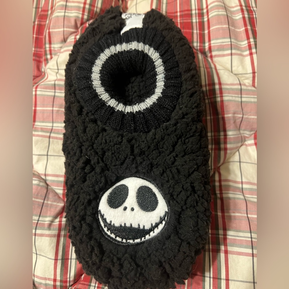 Disney Nightmare Nefore Christmas Sherpa Slippers NWT